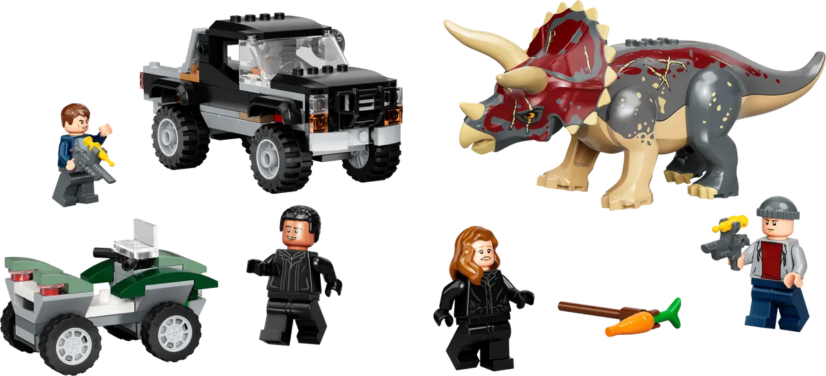 LEGO Jurassic World 76950 Triceratops Pick-up Truck Ambush