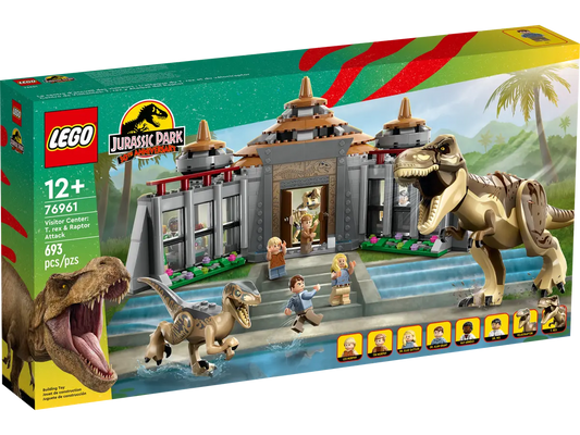 LEGO Jurassic Park 76961 Visitor Center: T. rex & Raptor Attack