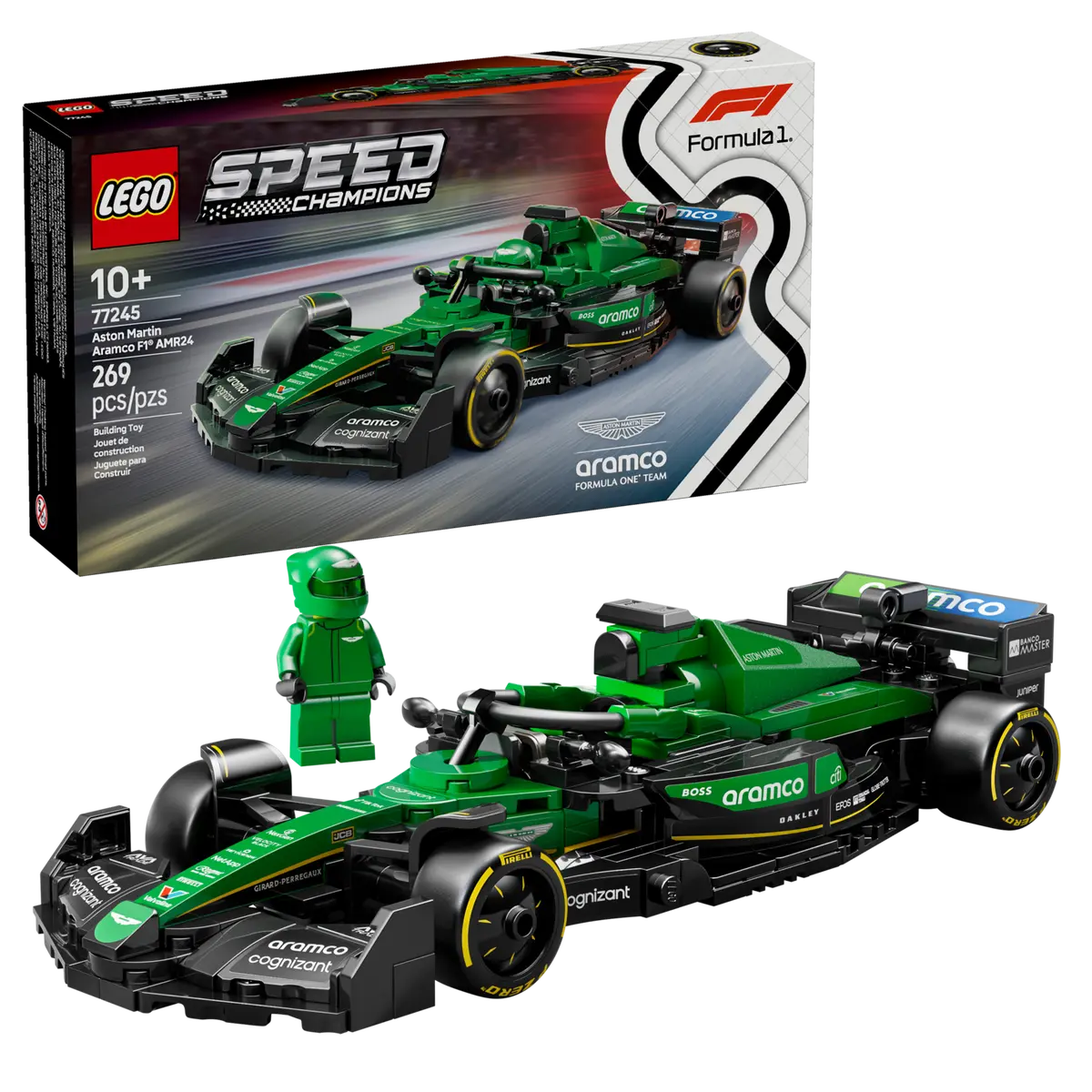 LEGO Speedchampions 77245 Aston Martin Aramco F1® AMR24 Race Car